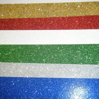 12 Sheets A4 Glitter Paper 80gsm 6 colours per pack