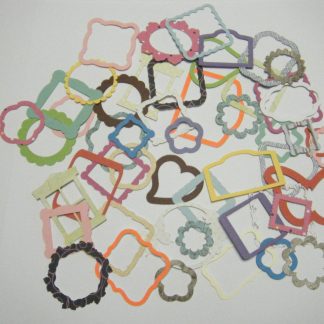 50 Assorted Die Cut Mini Frames for crafting, Card-making, Scrapbooking