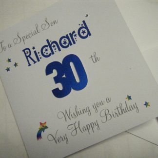 Personalised Son or Daughter Age Card