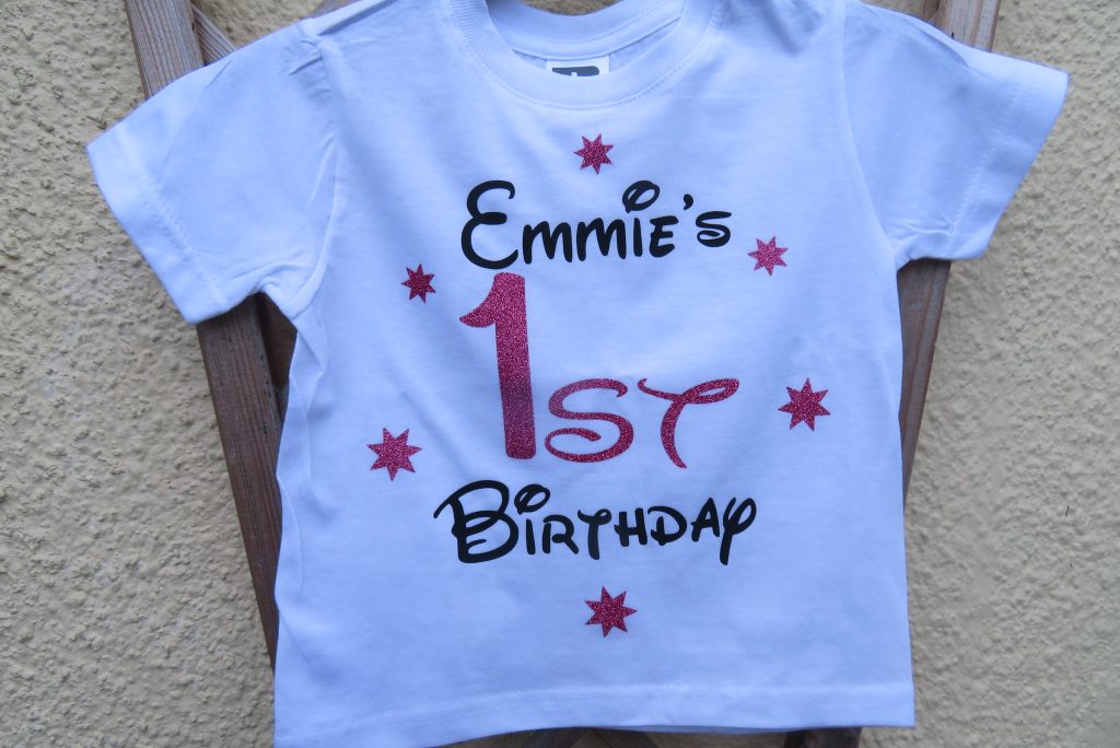 Name 1st, 2nd, 3rd Birthday etc - any name & age T.shirt