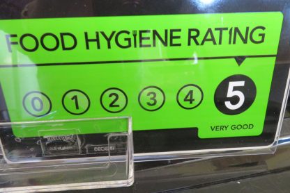5 Star Hygiene Rating given by SSDC