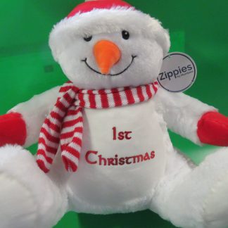 Snowman 1st Christmas Soft Toy / Case by Mumbles